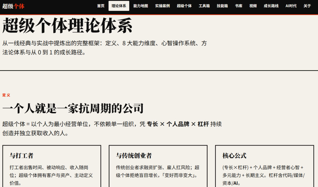 图片[3]-🌟 《超级个体实战大全》一人公司（理论+案例+工具+书单全配齐）