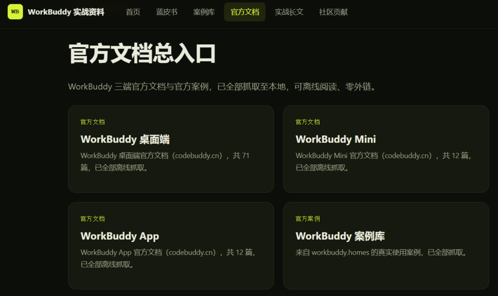 图片[6]-🚀 别再到处翻教程了！WorkBuddy 实战资料库，「官方文档+使用教程+真实案例+深度长文」