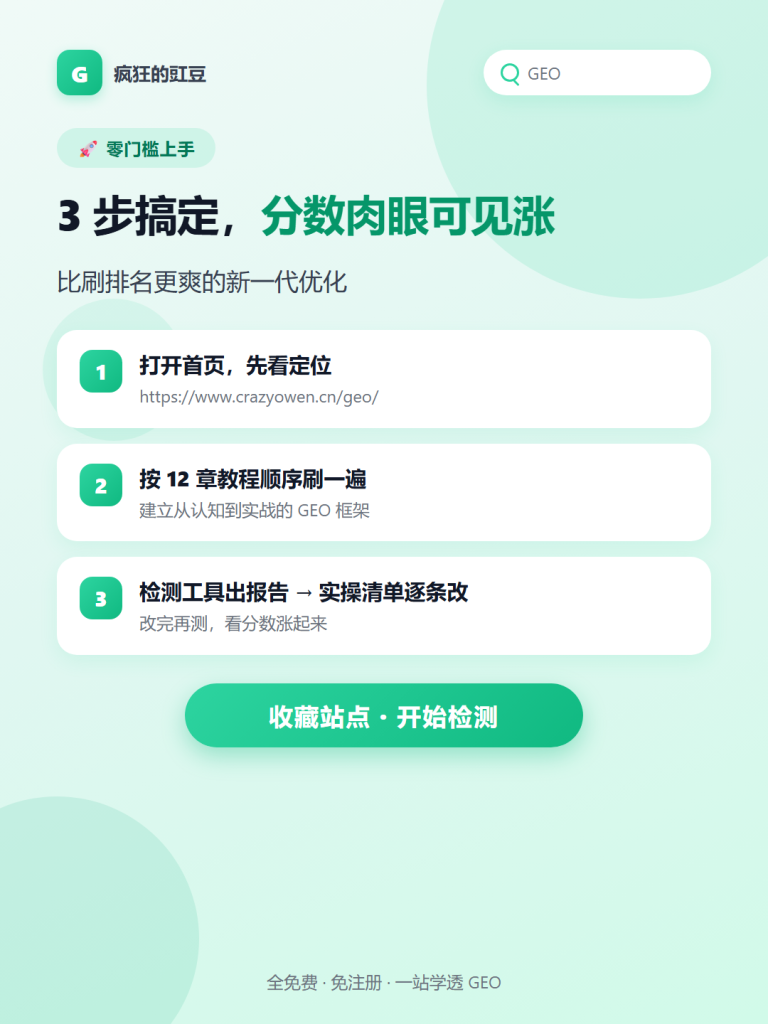 图片[13]-🔥GEO 生成式引擎优化站：教程+工具+数据，一站学透（免费）