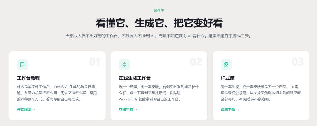 图片[3]-免费WorkBuddy工作台生成器 覆盖大部分场景 上百款workbuddy工作台模板