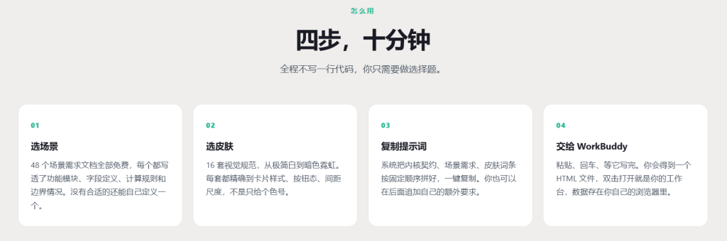 图片[4]-免费WorkBuddy工作台生成器 覆盖大部分场景 上百款workbuddy工作台模板