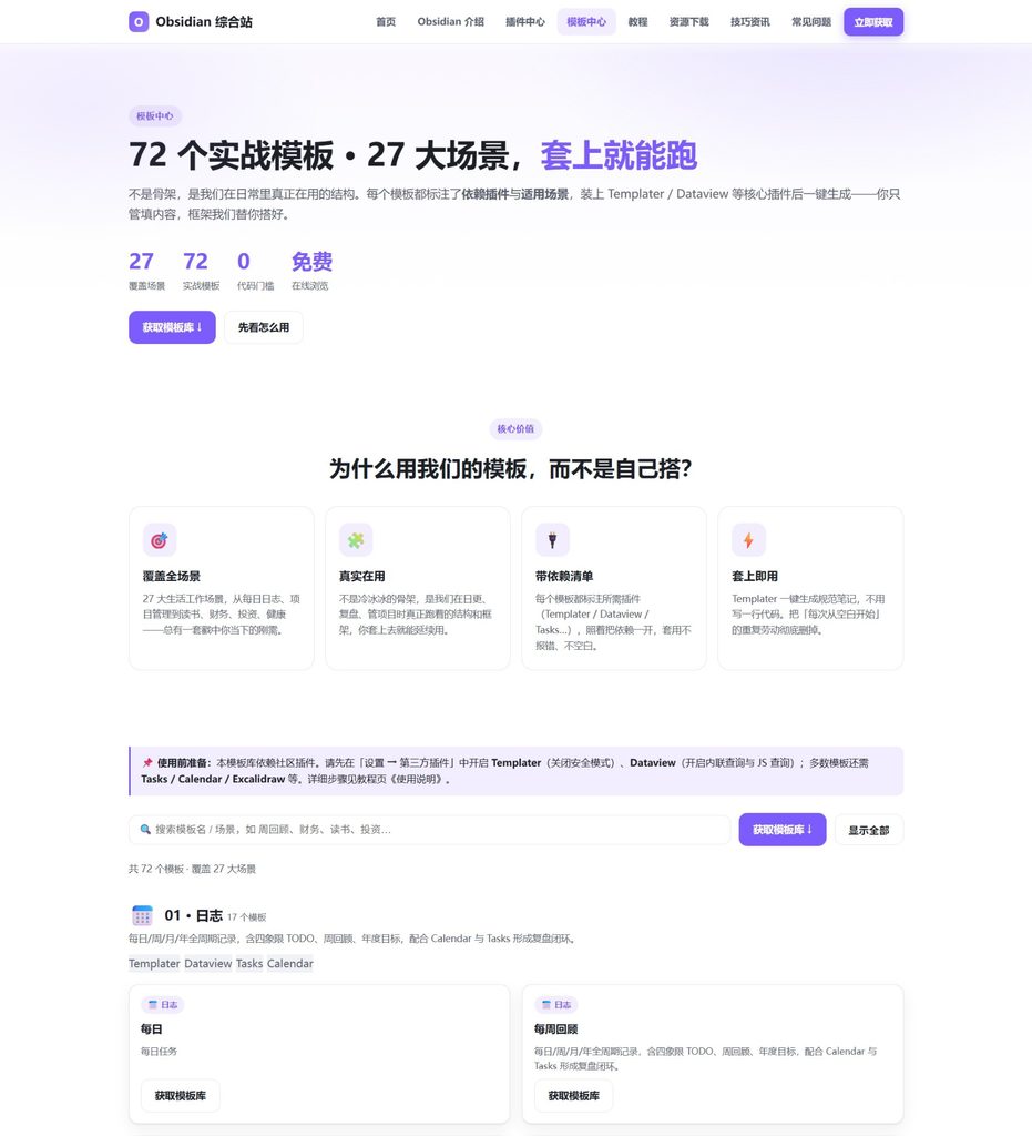 图片[5]-🔥Obsidian中文全家桶：1457个插件+72个实战主题+完整使用教程，一次打包带走，新手10分钟搭好第二大脑和个人知识库