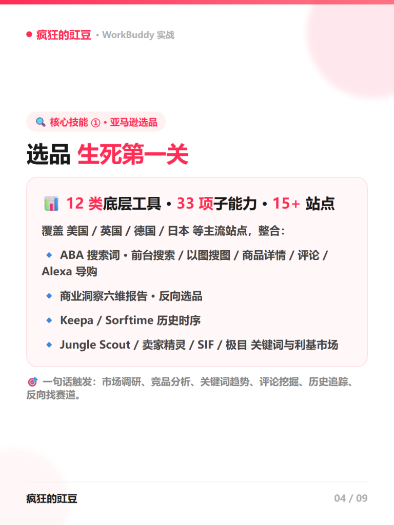 图片[5]-🔥做跨境电商必看！LinkFox上架WorkBuddy，一句话调出「选品·货源·运营·广告·合规」全链路AI工具